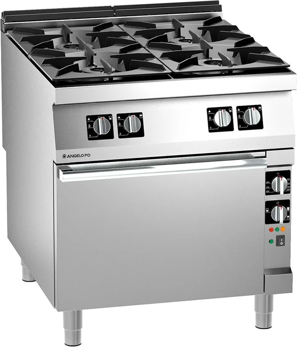 4 Burner Range with Electric Two Fan Convection Oven