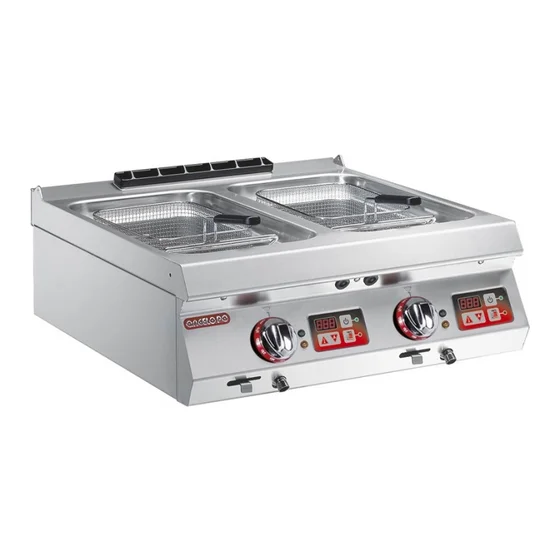 Electric Fryer 2 Wells 9+9 L Digital Controls