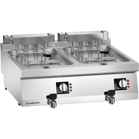 Electric Fryer 2 Wells 11+11 L